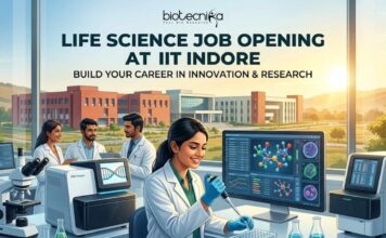 Life Science Research Job Opening at IIT Indore for MSc & MTech Candidates | Apply Now Apply for an MSc Life Science Research Job at IIT Indore for Project Technical Support. Explore MTech research vacancy opportunities.