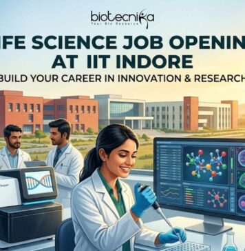 Life Science Research Job Opening at IIT Indore for MSc & MTech Candidates | Apply Now Apply for an MSc Life Science Research Job at IIT Indore for Project Technical Support. Explore MTech research vacancy opportunities.