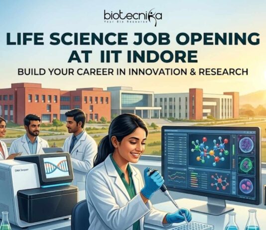 Apply for an MSc Life Science Research Job at IIT Indore for Project Technical Support. Explore MTech research vacancy opportunities.