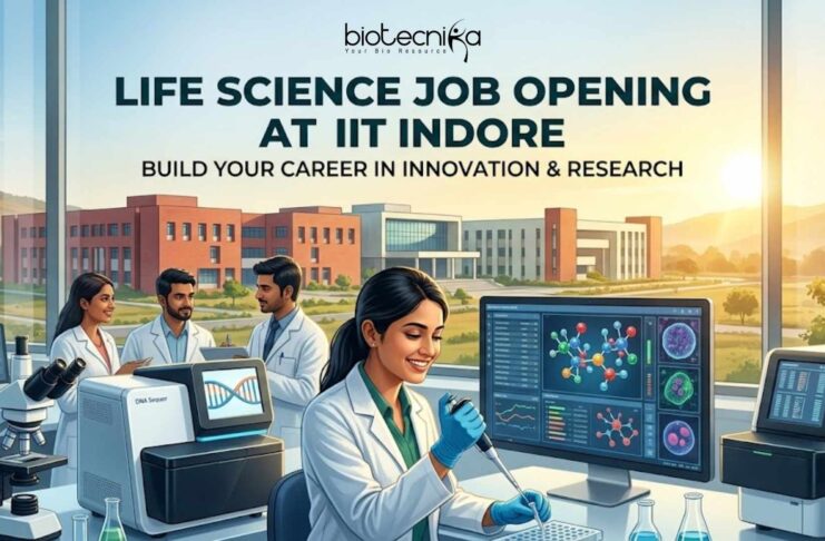 Life Science Research Job Opening at IIT Indore for MSc & MTech Candidates | Apply Now Apply for an MSc Life Science Research Job at IIT Indore for Project Technical Support. Explore MTech research vacancy opportunities.