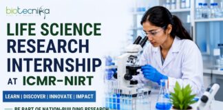 Life Science Research Internship at ICMR-NIRT | TB Research & Dissertation Programme – Apply Now Life Science Research Internship at ICMR-NIRT | TB Research & Dissertation Programme – Apply Now