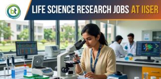 Life Science Research Job Opening at IISER | Salary Up to ₹37,000/Month + 30% HRA