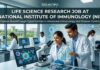 Life Science Research Job Opening at NII Apply Now