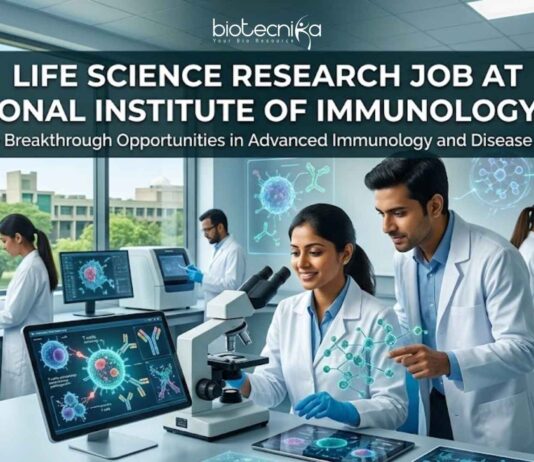 Life Science Research Job Opening at National Institute of Immunology (NII) | Apply Now Life Science Research Job Opening at NII Apply Now
