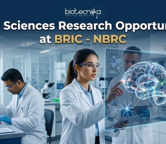 Life Science Research Job Opportunity at BRIC - NBRC | Apply