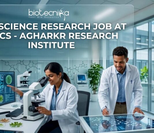 Life Science Research Job at MACS – Agharkar Research Institute | Apply Online Here Life Science Research Job at MACS - Agharkar Research Institute | Apply Online Here