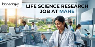 Life Science Research Job at MAHE | Apply Before Deadline! Life Science Research Job at MAHE Apply Before Deadline!
