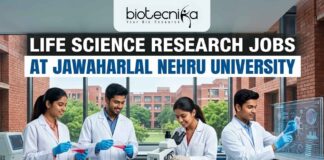 Latest Life Science Research Jobs at Jawaharlal Nehru University (JNU) | Apply Now!! Life Science Research Jobs at Jawaharlal Nehru University (JNU)