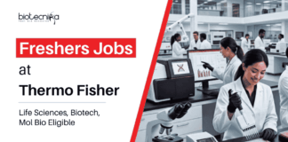 Freshers Life Sciences Jobs at Thermo Fisher | Apply Online Now Apply for Thermo Fisher Career in Bangalore. Great Opportunity for Life Sciences Freshers Jobs in Scientist Roles.