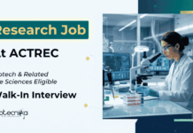 ACTREC Recruitment in Biotech, Microbio & Life Sciences – Attend the Walk-In Apply for ACTREC Recruitment 2026. Those who are seeking Career in Life Sciences Explore this Govt Research Jobs.