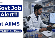 Rs. 70,000/- Per Month Govt Research Jobs at AIIMS | Online Applications AIIMS Recruitment 2026 Invites Applications under ANRF project. Apply for Govt Research Jobs and Build your Life Sciences Career.