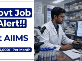 Rs. 70,000/- Per Month Govt Research Jobs at AIIMS | Online Applications AIIMS Recruitment 2026 Invites Applications under ANRF project. Apply for Govt Research Jobs and Build your Life Sciences Career.