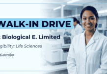 Apply for Biological E Limited Walk-In Drive 2026. Explore Life Sciences Jobs in QC and Vaccine Manufacturing Opportunities.