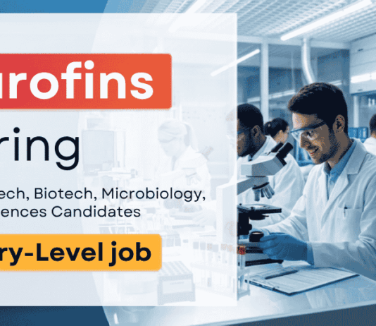 Life Sciences Jobs at Eurofins | Biotech, Microbio Candidates Can Apply Apply for Eurofins Career in Gurugram. Biotechnology and Life Sciences Jobs for Graduates with Laboratory Experience.