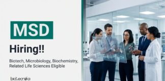 MSD is Hiring in Hyderabad | Apply Now for Microbiology & Biotechnology Jobs MSD Careers invites Applications in Hyderabad. Biotechnology Jobs offering an exciting Career in Life Sciences and Digital Lab Systems.