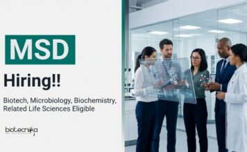 MSD is Hiring in Hyderabad | Apply Now for Microbiology & Biotechnology Jobs MSD Careers invites Applications in Hyderabad. Biotechnology Jobs offering an exciting Career in Life Sciences and Digital Lab Systems.