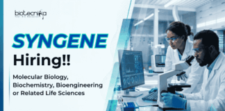 Syngene is Hiring in Bengaluru | Apply Now for Life Sciences Jobs Apply for Syngene Career Opportunities in Bangalore. Explore Life Sciences Jobs in Molecular Biology Research.