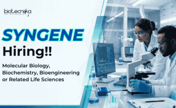 Syngene is Hiring in Bengaluru | Apply Now for Life Sciences Jobs Apply for Syngene Career Opportunities in Bangalore. Explore Life Sciences Jobs in Molecular Biology Research.