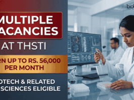 Govt Research Jobs at THSTI with Up to Rs. 56,000/- Salary Per Month | Walk-In THSTI Recruitment 2026 offers Govt Research Jobs for Life Sciences Career Aspirants through Walk-In Interviews.