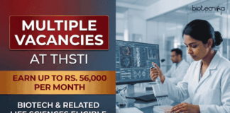 Govt Research Jobs at THSTI with Up to Rs. 56,000/- Salary Per Month | Walk-In THSTI Recruitment 2026 offers Govt Research Jobs for Life Sciences Career Aspirants through Walk-In Interviews.