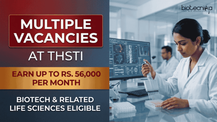 Life Sciences Jobs at THSTI THSTI Recruitment 2026 offers Govt Research Jobs for Life Sciences Career Aspirants through Walk-In Interviews.