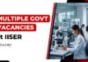 Multiple Vacancies at IISER | Apply Now for Govt Research Jobs IISER Pune Recruitment 2026 Announced Vacancies for Life Sciences Candidates and Apply Online for Govt Research Jobs Before 31 July 2026.