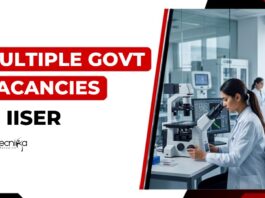 Multiple Vacancies at IISER | Apply Now for Govt Research Jobs IISER Pune Recruitment 2026 Announced Vacancies for Life Sciences Candidates and Apply Online for Govt Research Jobs Before 31 July 2026.