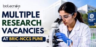 Multiple Govt Research Vacancies at BRIC-NCCS | Life Science Candidates Apply Now Multiple Govt Research Vacancies at BRIC-NCCS Life Science Candidates Apply Now