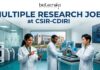 Multiple Research Jobs At CSIR-CDRI for Life Science Candidates | Walk-in-Interview