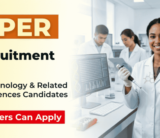 Apply for NIPER Recruitment 2026. Explore Govt Life Sciences Jobs in Biotechnology and Related fields and kickstart your Career.