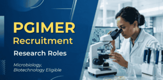 Govt Research Jobs at PGIMER | Microbio & Biotech Eligible Apply for PGIMER Recruitment and Explore Excellent Govt Microbiology Research Jobs in Jobs Opportunity in Chandigarh.