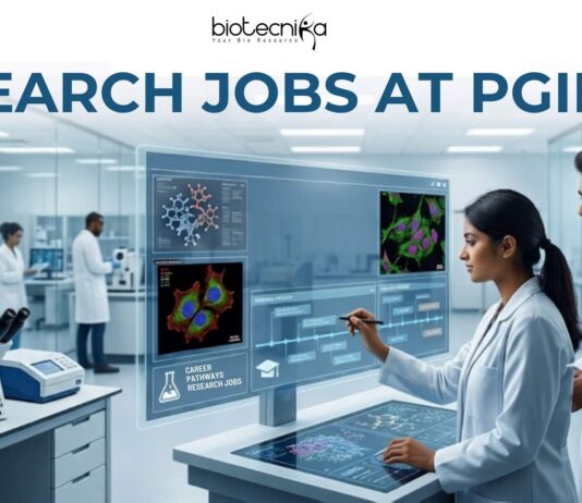 PGIMER Research Jobs 2026 for Life Science Candidates – Apply Before Deadline! Apply for Research Jobs at PGIMER Chandigarh under an ICMR-funded Medical Microbiology project. Explore PGIMER Jobs, & eligibility