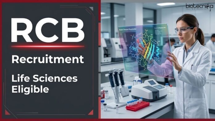 Project Associate Jobs in Life Sciences RCB Recruitment RCB Recruitment 2026 invites Applications for Project Associate Positions. Life Sciences Candidates Check Eligibility & Apply for Govt Jobs.