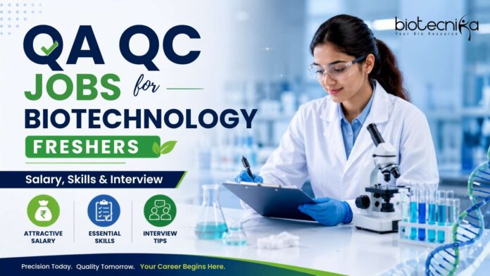 Biotech QAQC Jobs for Biotechnology Freshers Salary, Skills & Interview Biotech QAQC Jobs for Biotechnology Freshers Salary, Skills & Interview
