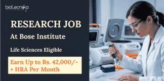 Bose Institute Recruitment 2026 Invites Applications for Project Associate. Apply for Life Sciences Research Jobs in Kolkata.