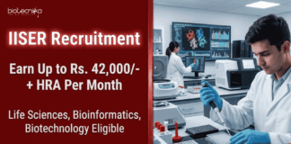 Apply for IISER Berhampur Recruitment. Explore Biotechnology Research Jobs and Build your Career in Life Sciences.