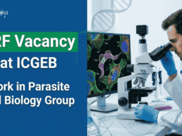 Apply for ICGEB Recruitment 2026 SRF Vacancy. Explore Life Sciences Jobs in a DBT-Funded Research Project in New Delhi.