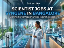 Scientist Jobs at Syngene in Bangalore for Life Science Professionals | Apply Now Scientist Jobs at Syngene in Bangalore | Apply Now