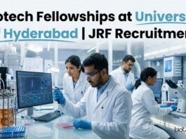 Biotech Fellowships at University of Hyderabad | JRF Recruitment