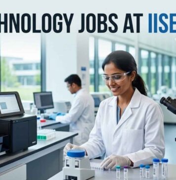 IISER Recruitment 2026 | Biotechnology Jobs for M.Sc. Graduates Biotechnology Jobs at IISER | Candidates Apply Now