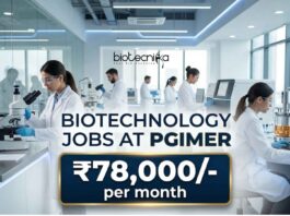 Biotechnology Jobs at PGIMER | Candidates Apply Now