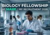 Biology Fellowship at MAHE | JRF Recruitment 2026 
