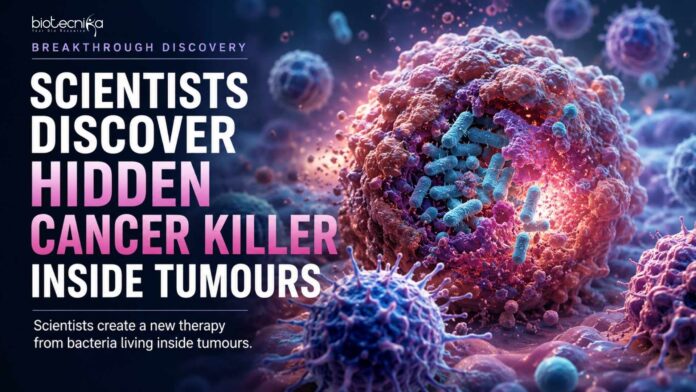 Scientists create a new therapy from bacteria living inside tumours Scientists create a new therapy from bacteria living inside tumours