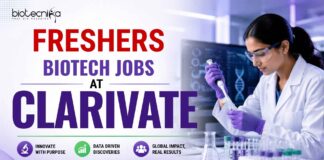 Freshers Research Vacancy at Clarivate | Biotech Candidates Apply Now Freshers Biotech Jobs at Clarivate | Candidates Apply Now