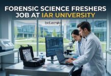 Forensic Science Freshers Job at IAR University – Faculty Opening | Walk-In Interview 2026 Forensic Science Freshers Job at IAR University | Graduates Apply