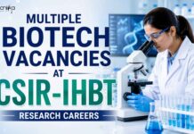 Multiple Govt Biotech Vacancies 2026 | Walk-In for Research Jobs at CSIR IHBT Multiple Biotech Vacancies at CSIR IHBT | Research Careers