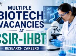 Multiple Biotech Vacancies at CSIR IHBT | Research Careers