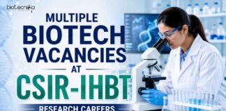 Multiple Govt Biotech Vacancies 2026 | Walk-In for Research Jobs at CSIR IHBT Multiple Biotech Vacancies at CSIR IHBT | Research Careers