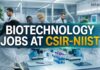 Biotechnology Jobs at CSIR-NIIST | Candidates Apply Now