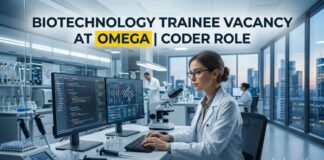 Biotechnology Trainee Vacancy at Omega | Coder Role